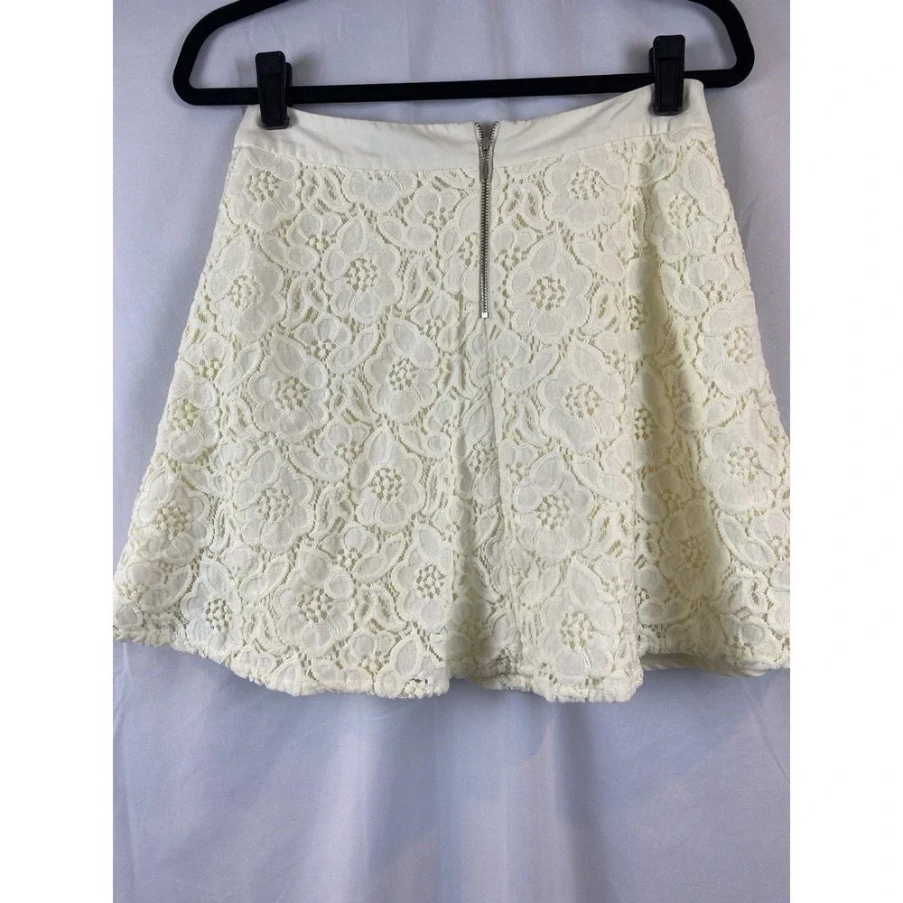 The Limited 2014‎ Size 2 Lined Lace A Line Mini Skirt Back Zipper